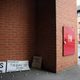 Anti-homeless spikes and protest signs around them in London, 2014 (Photo by Dan Kitwood/Getty Images)